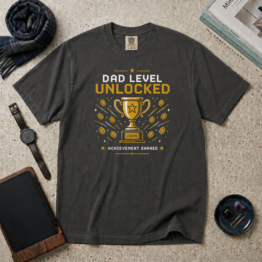 Dad Level Unlocked T‑Shirt