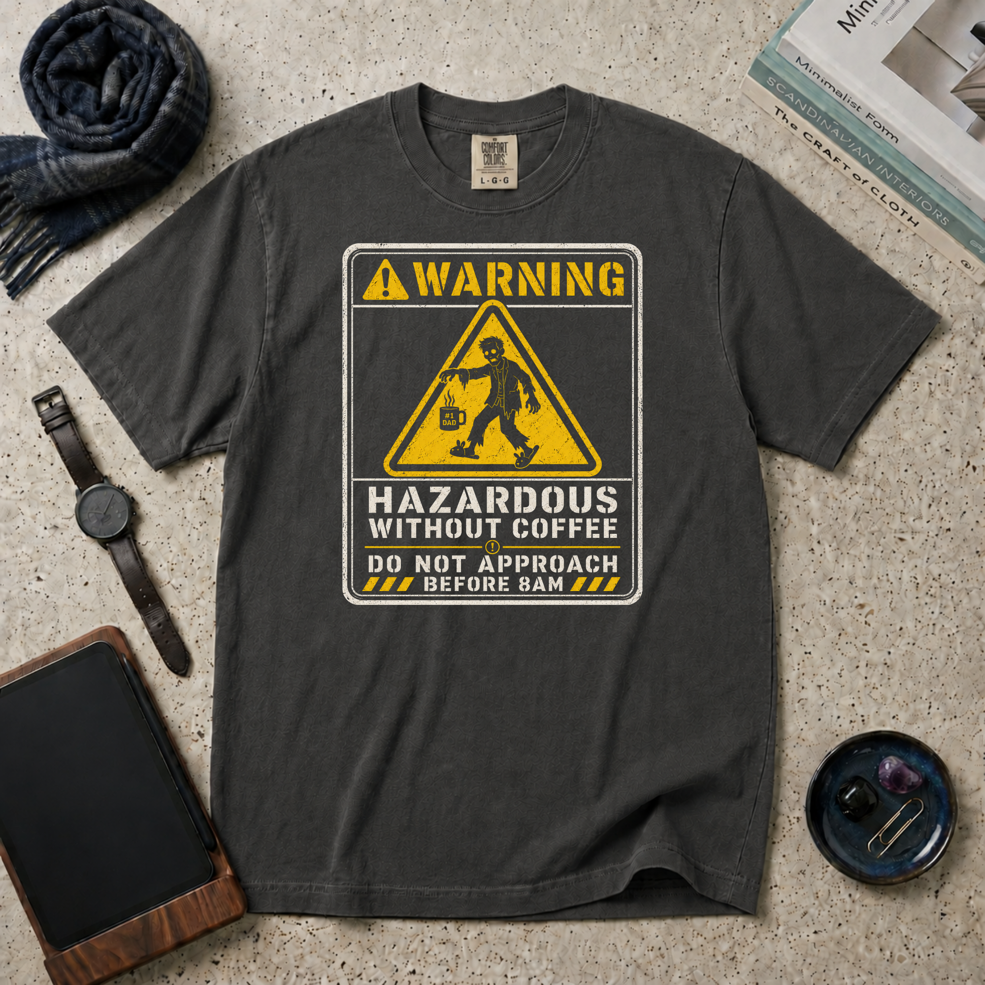 Hazardous Without Coffee T‑Shirt
