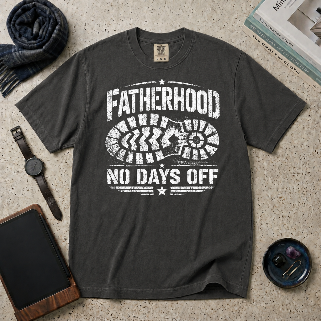 Fatherhood No Days Off T‑Shirt