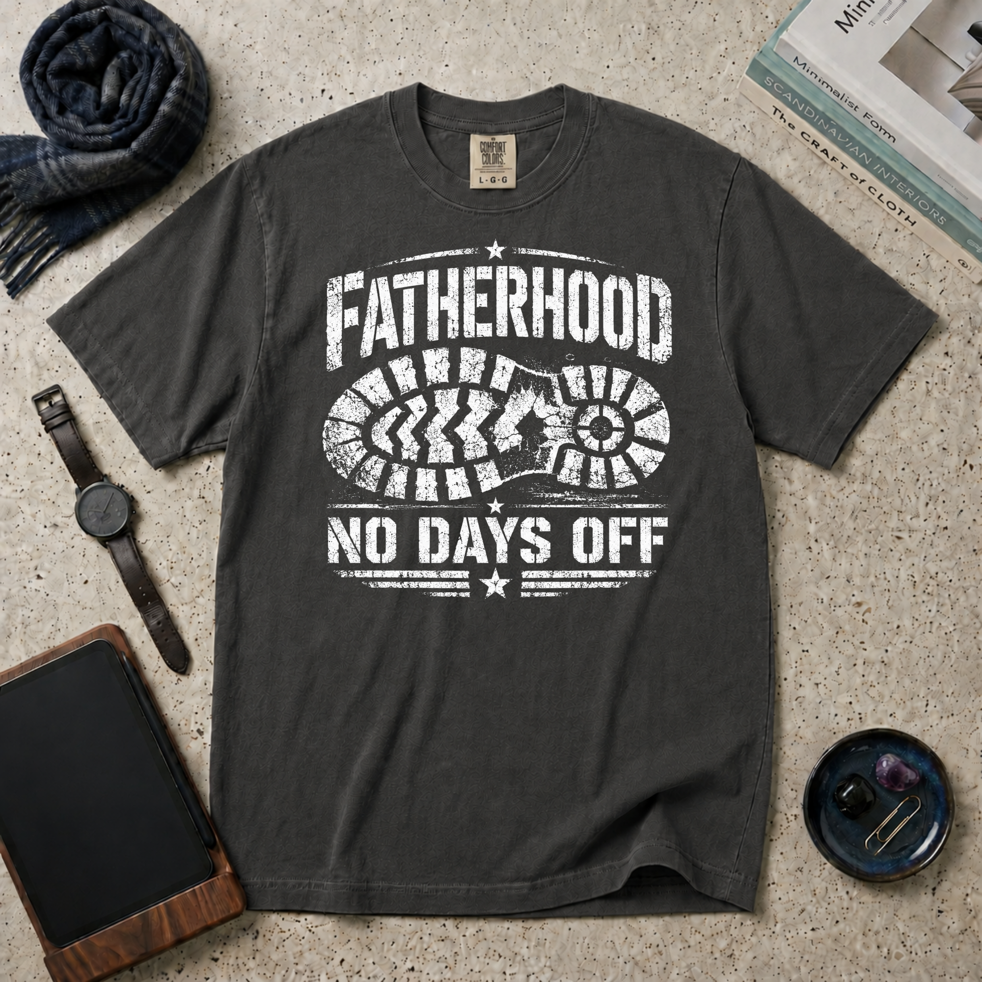 Fatherhood No Days Off T‑Shirt