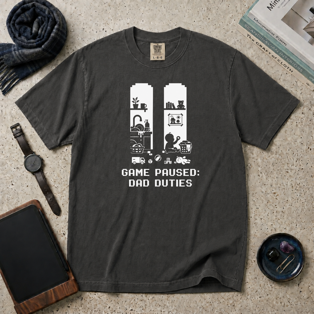 Game Paused Dad Duties T‑Shirt