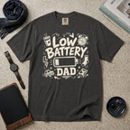 Low Battery Dad T‑Shirt