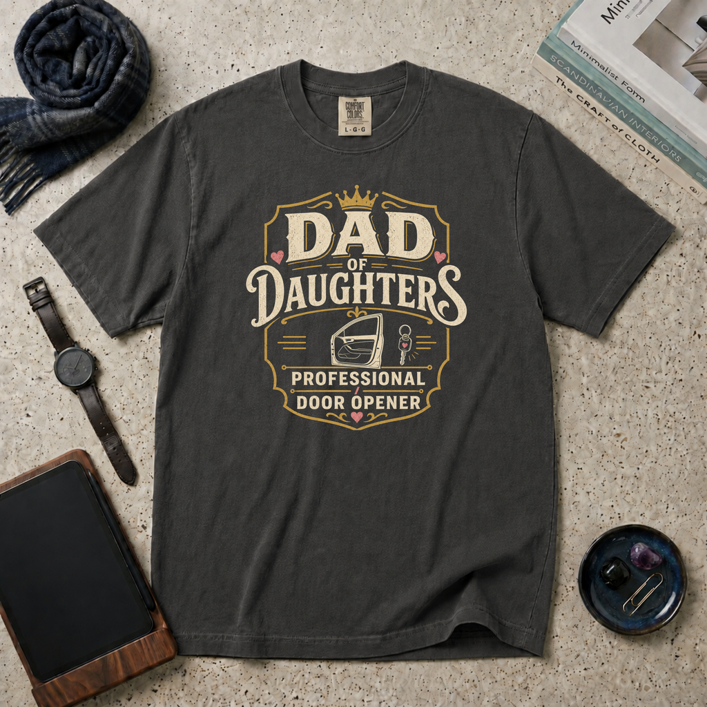 Dad Of Daughters, Professional Door Opener T‑Shirt