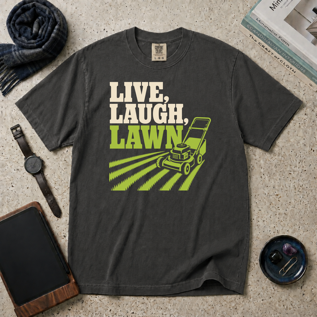 Live, Laugh, Lawn T‑Shirt