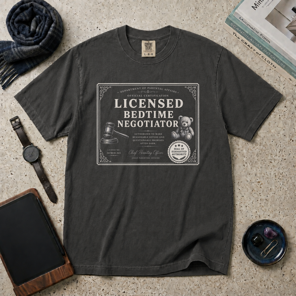 Licensed Bedtime Negotiator T‑Shirt