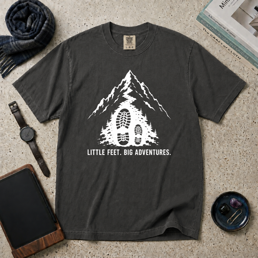 Little Feet Big Adventures T‑Shirt