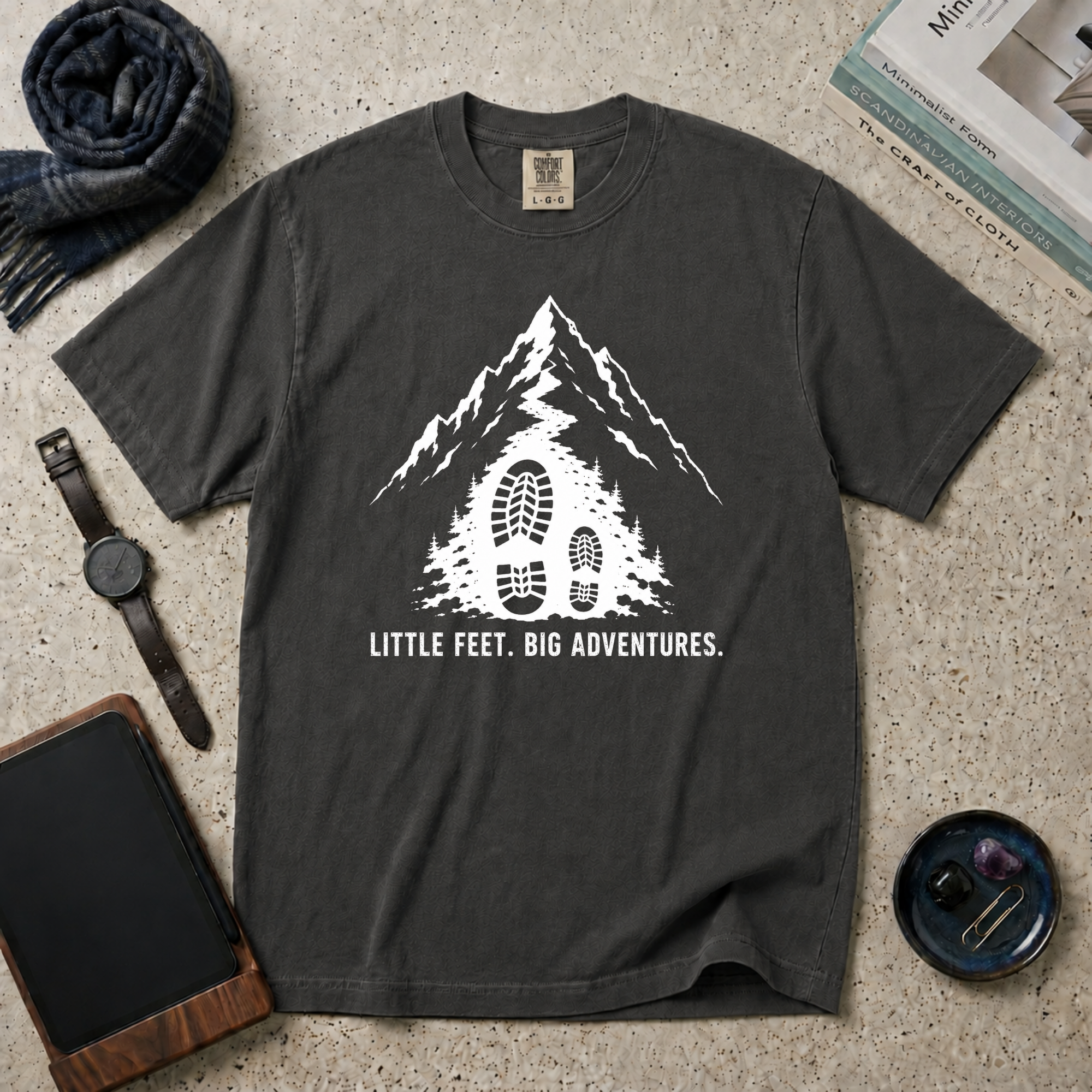 Little Feet Big Adventures T‑Shirt