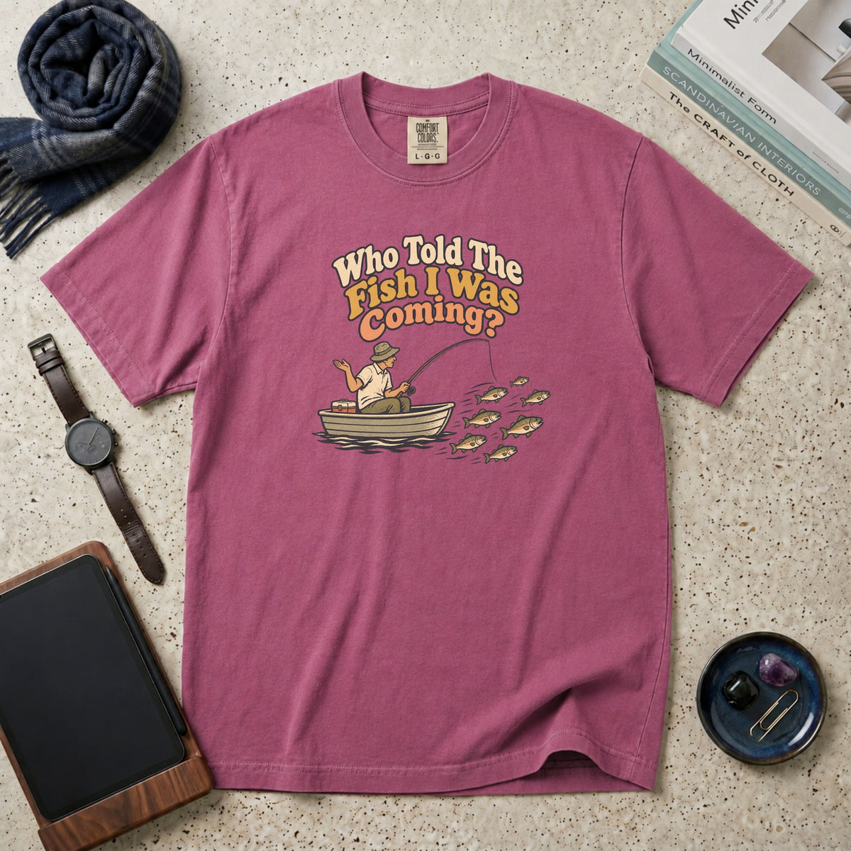 Who Told The Fish I Was Coming? T-Shirt – Berry