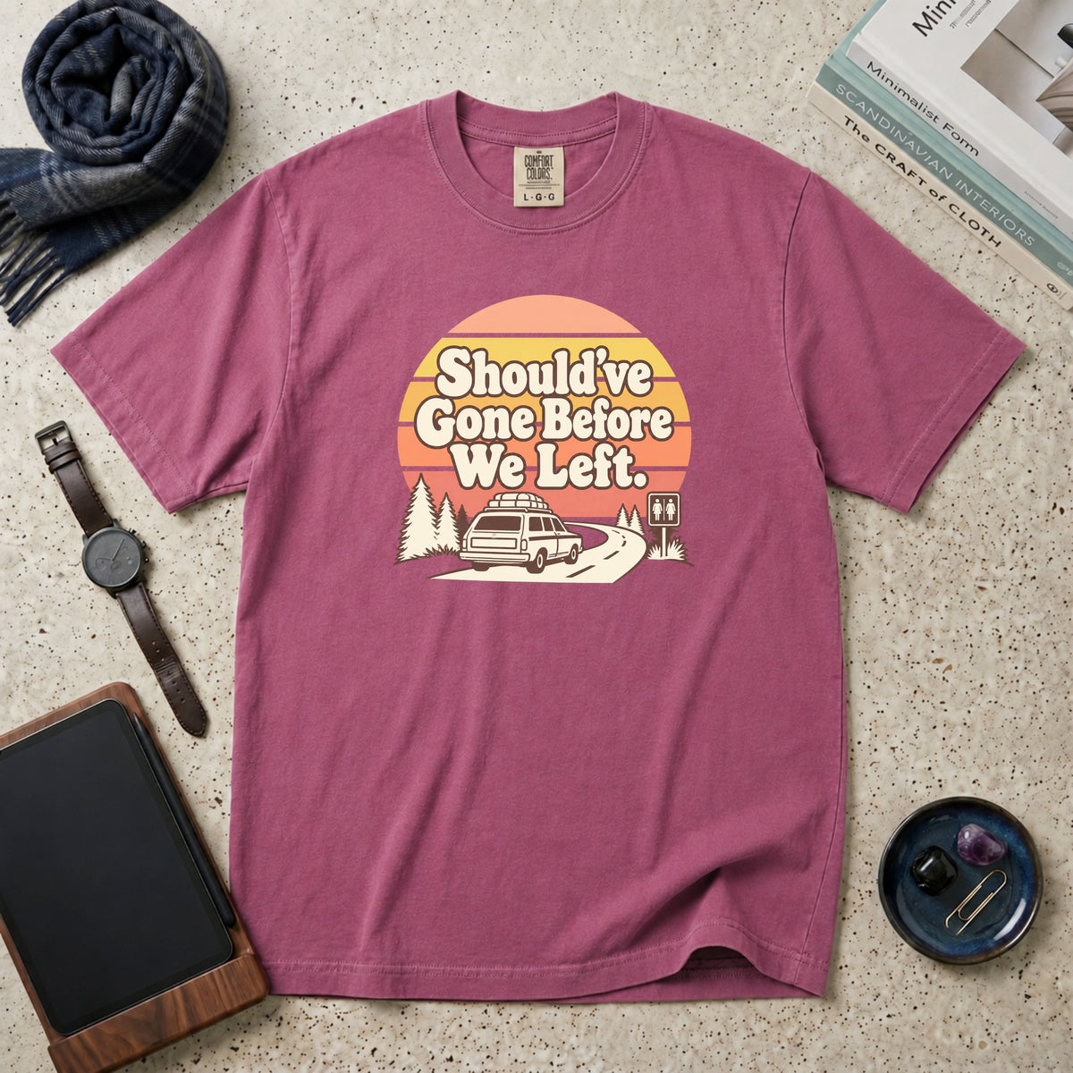 Should've Gone Before We Left T-Shirt – Berry