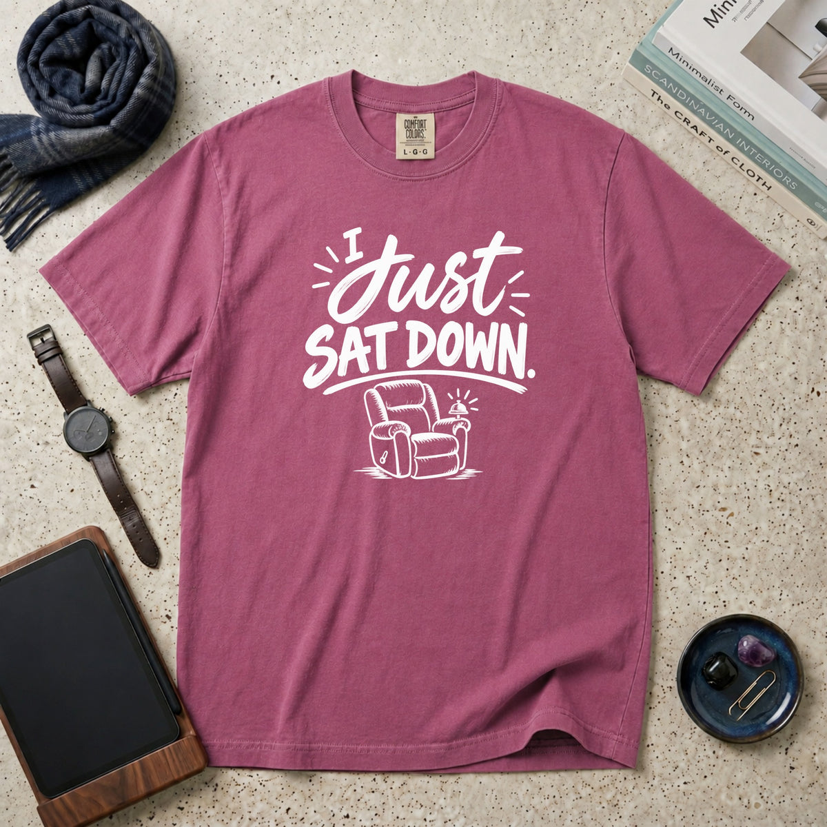 I Just Sat Down T-Shirt – Berry