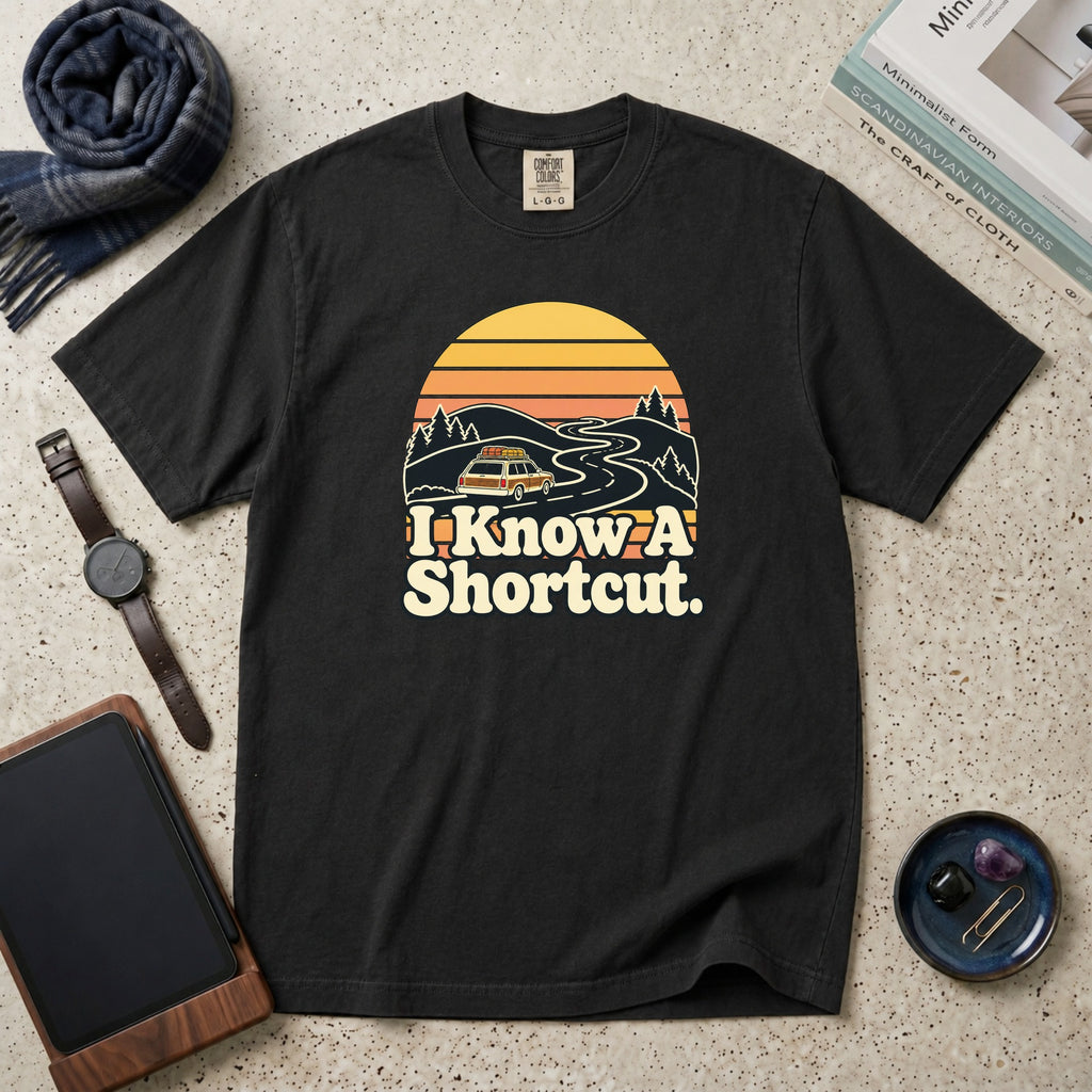 I Know A Shortcut T-Shirt – Black