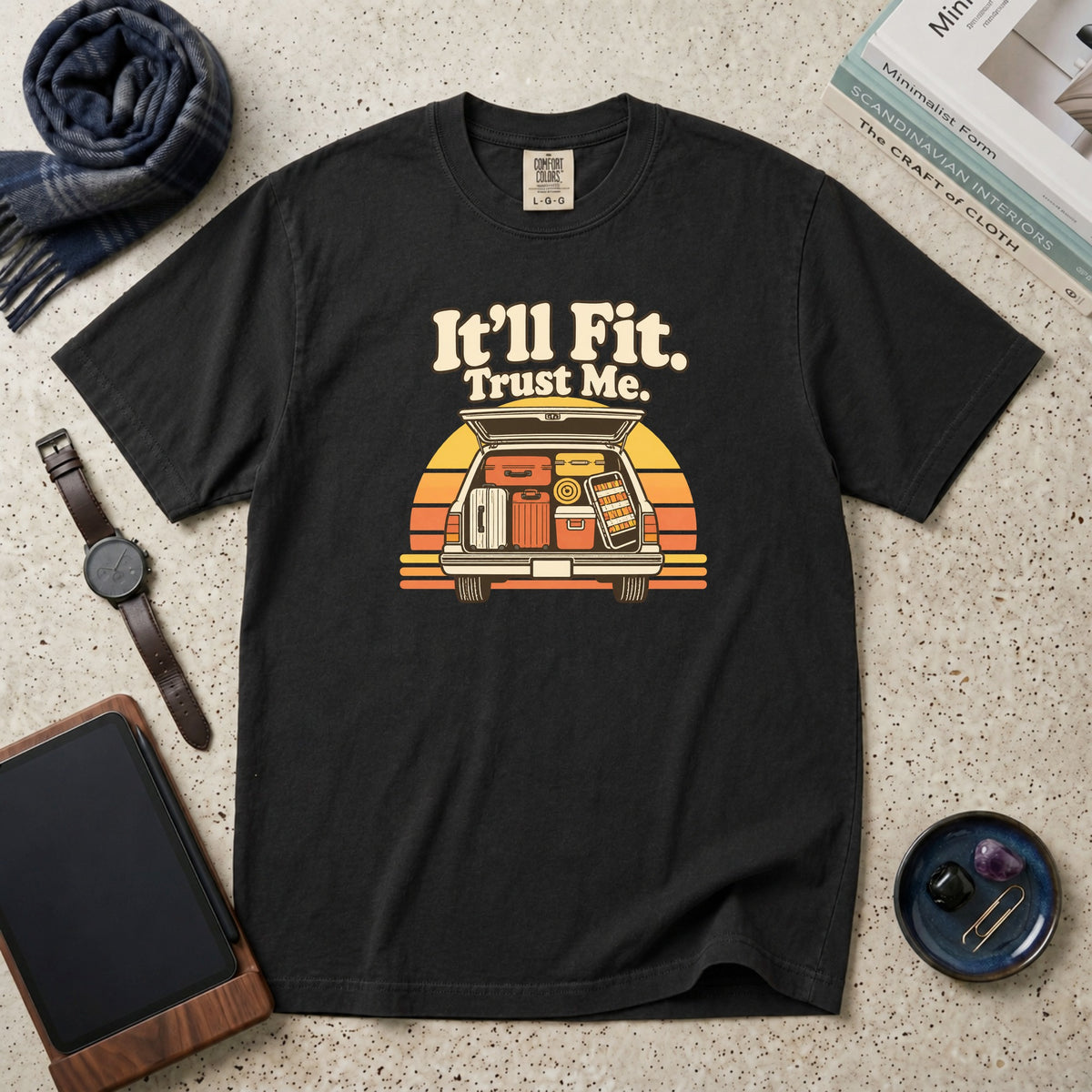 It'll Fit. Trust Me. T-Shirt – Black