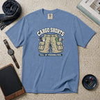 Cargo Shorts. Full Of Possibilities. T-Shirt – Blue Jean