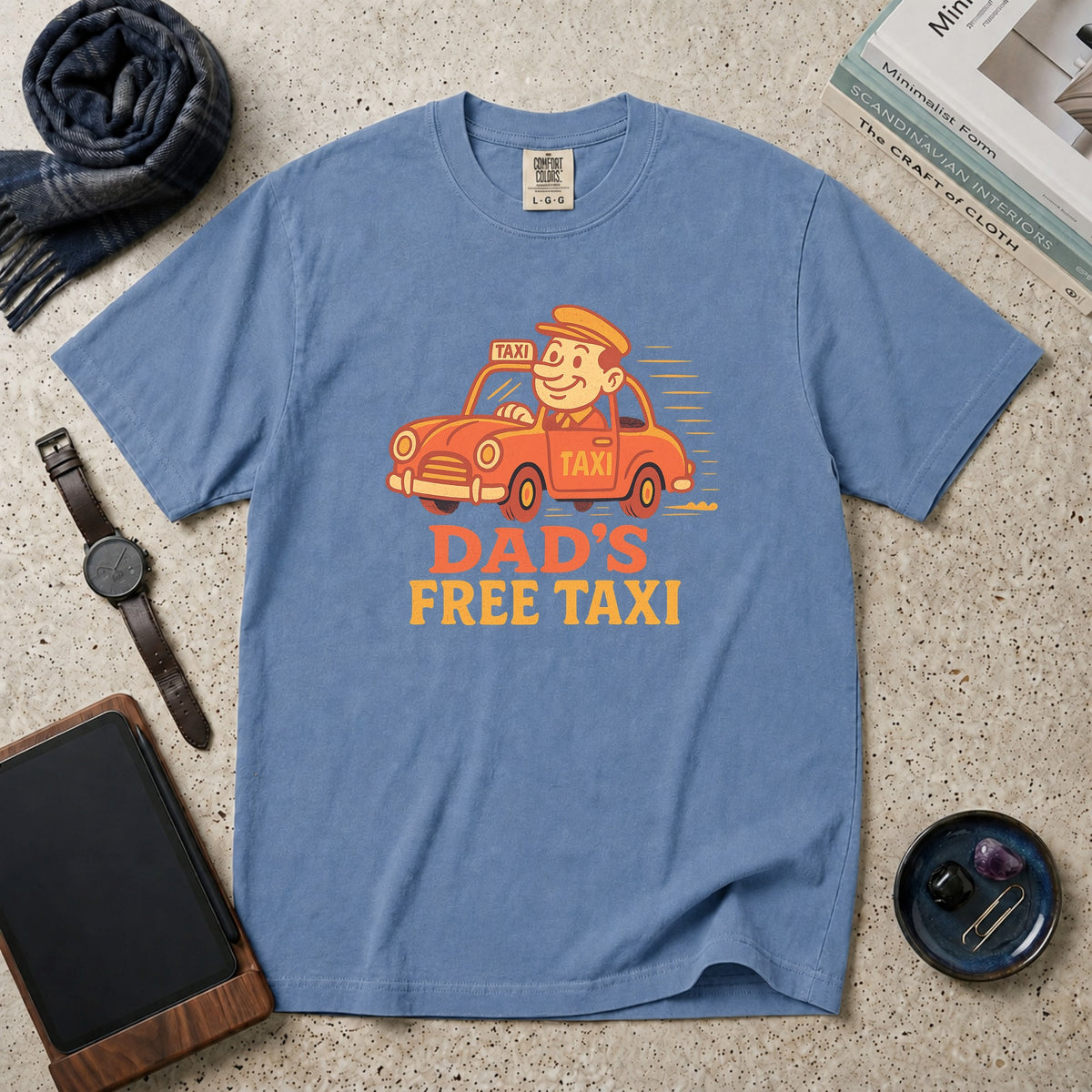 Dad's Free Taxi T-Shirt – Blue Jean