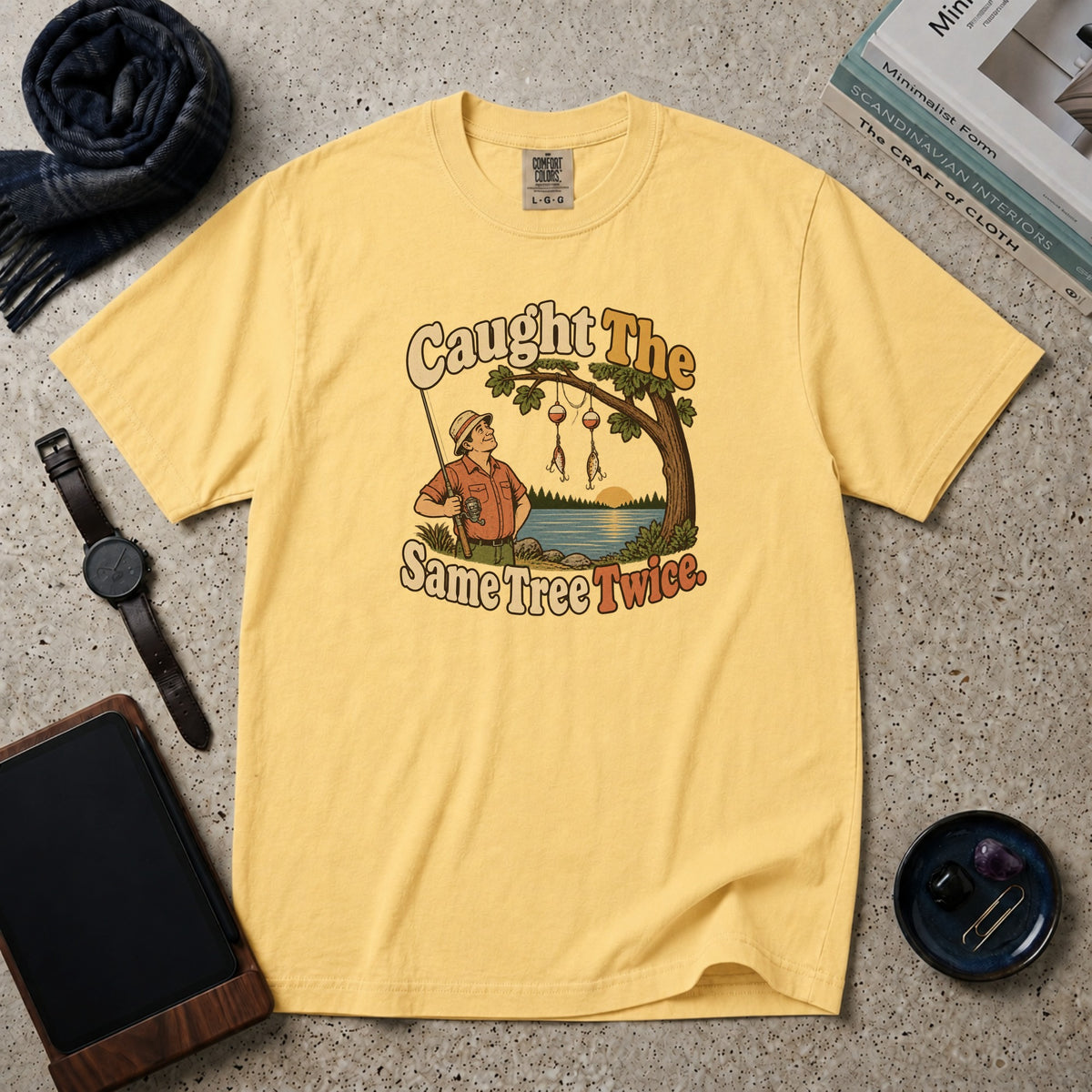 Caught The Same Tree Twice T-Shirt – Butter