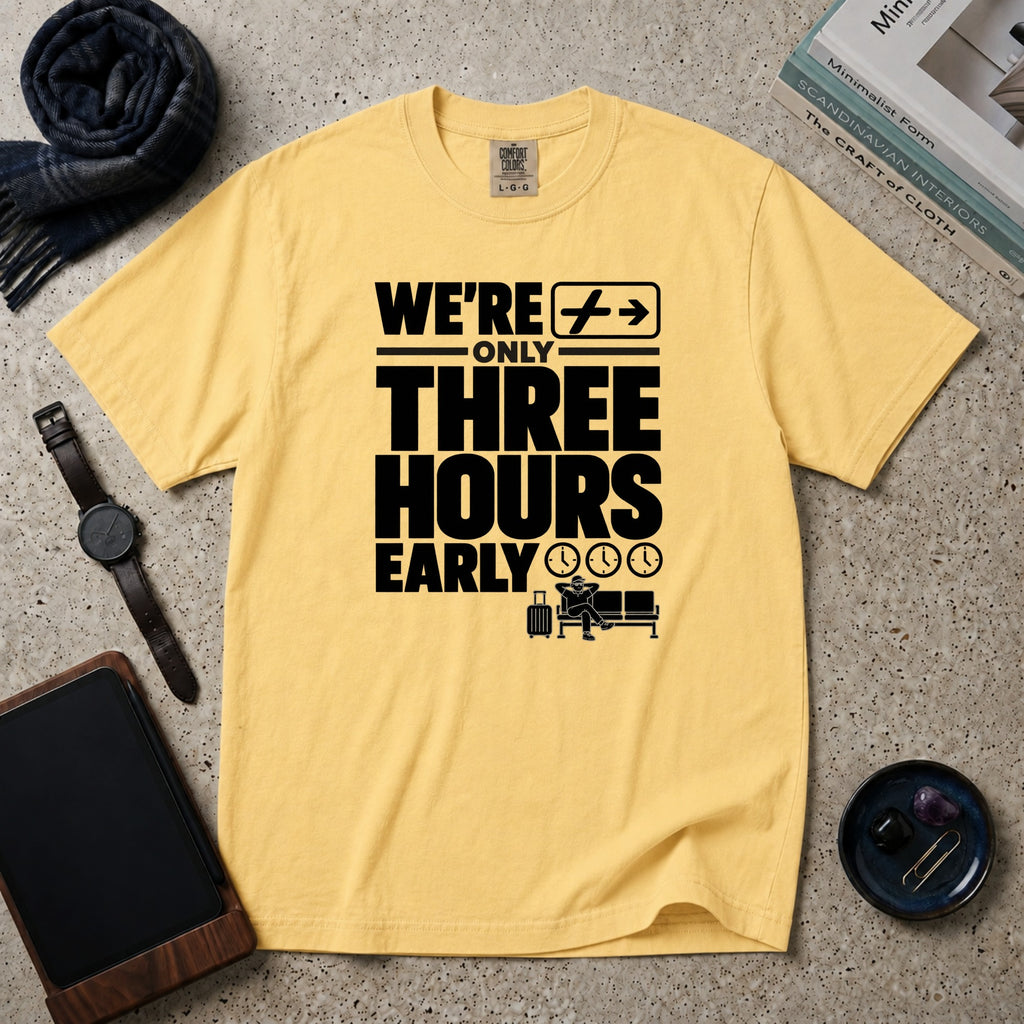 We're Only Three Hours Early T-Shirt – Butter
