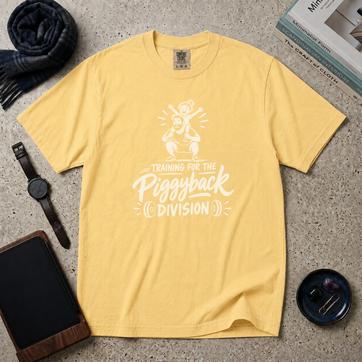 Training For The Piggyback Division T-Shirt – Butter