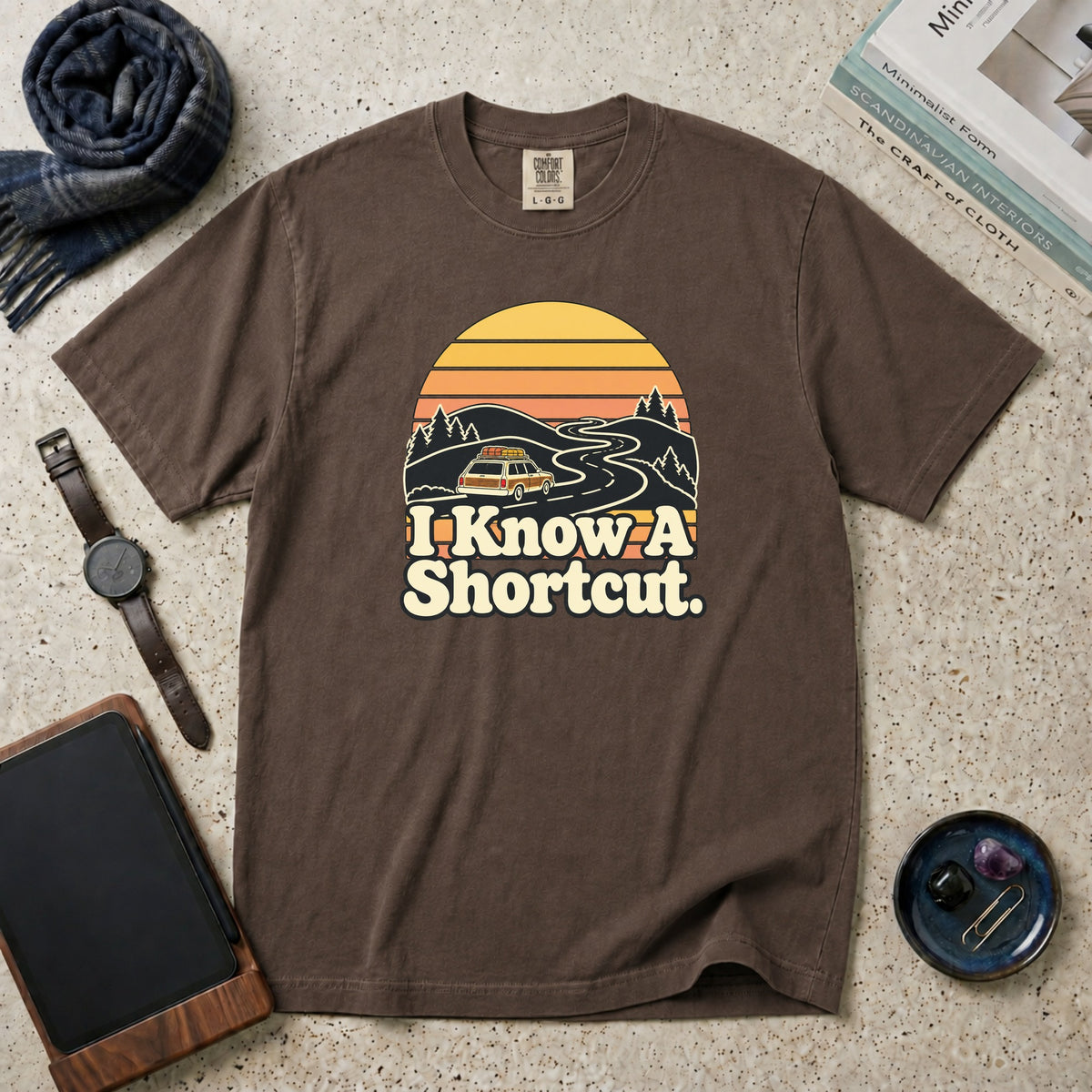 I Know A Shortcut T-Shirt – Espresso