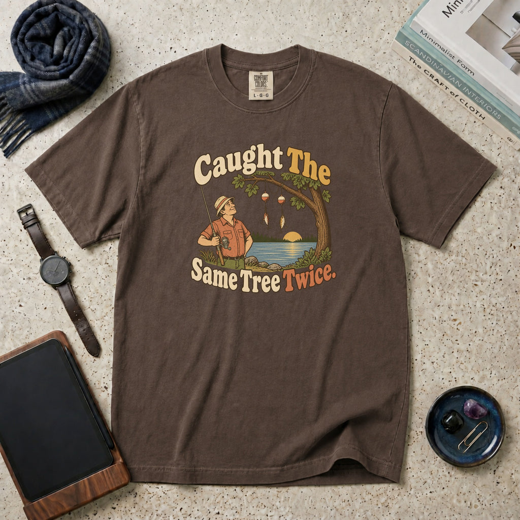 Caught The Same Tree Twice T-Shirt – Espresso