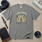 Cargo Shorts. Full Of Possibilities. T-Shirt – Grey