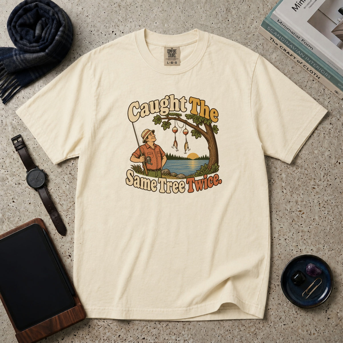 Caught The Same Tree Twice T-Shirt – Ivory