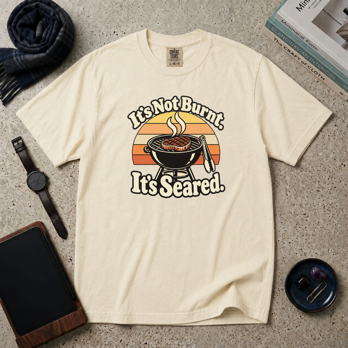 It's Not Burnt. It's Seared. T-Shirt – Ivory
