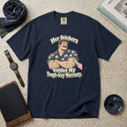 Her Stickers Voided My Tough-Guy Warranty T-Shirt – Navy