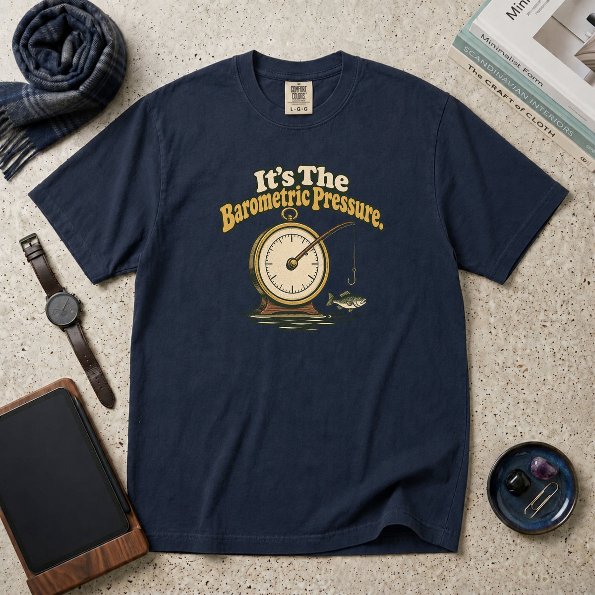 It's The Barometric Pressure T-Shirt – Navy