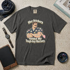 Her Stickers Voided My Tough-Guy Warranty T-Shirt – Pepper